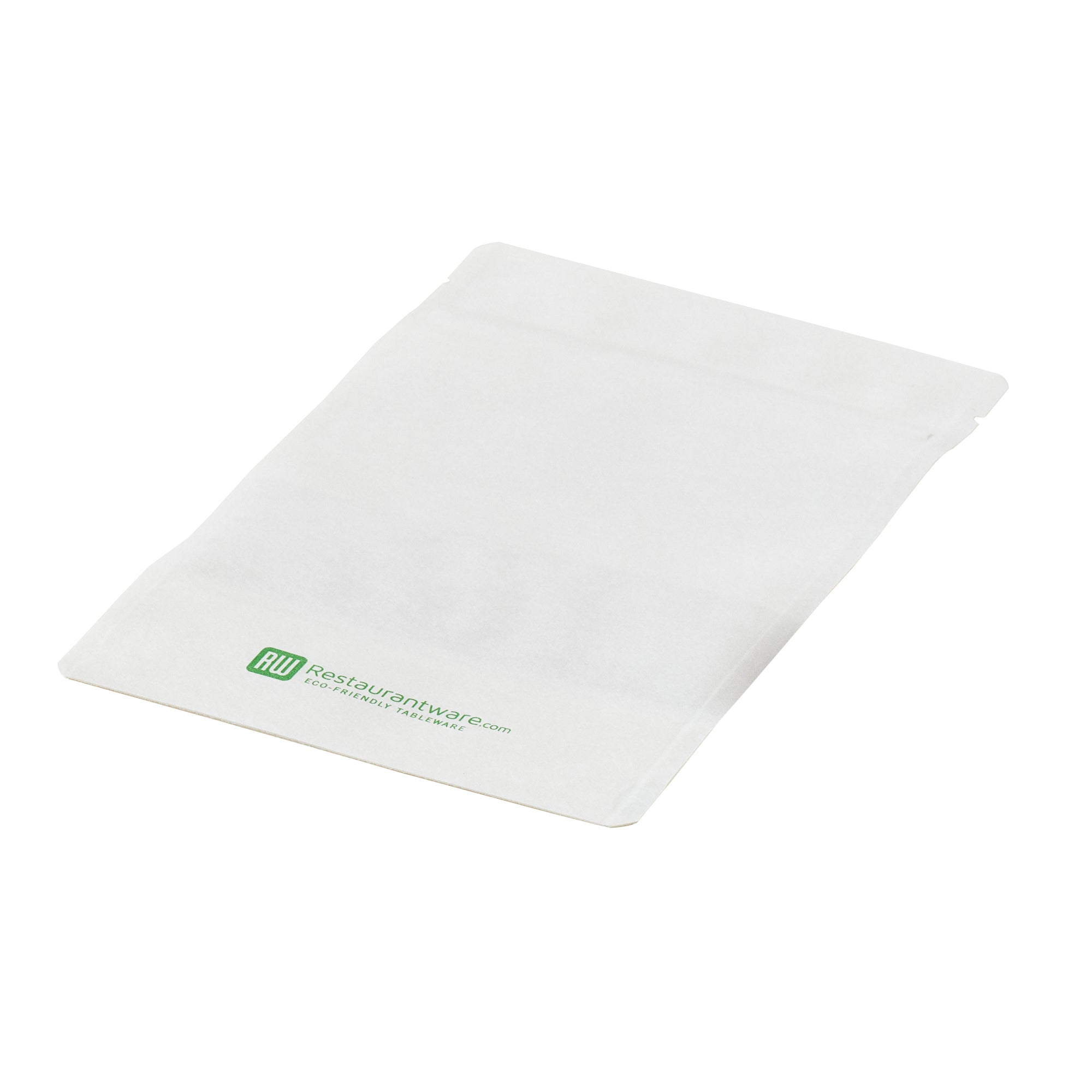 Bag Tek White Plastic Medium Window Bag - Heat Sealable - 8" x 5" x 1 3/4" - 100 count box