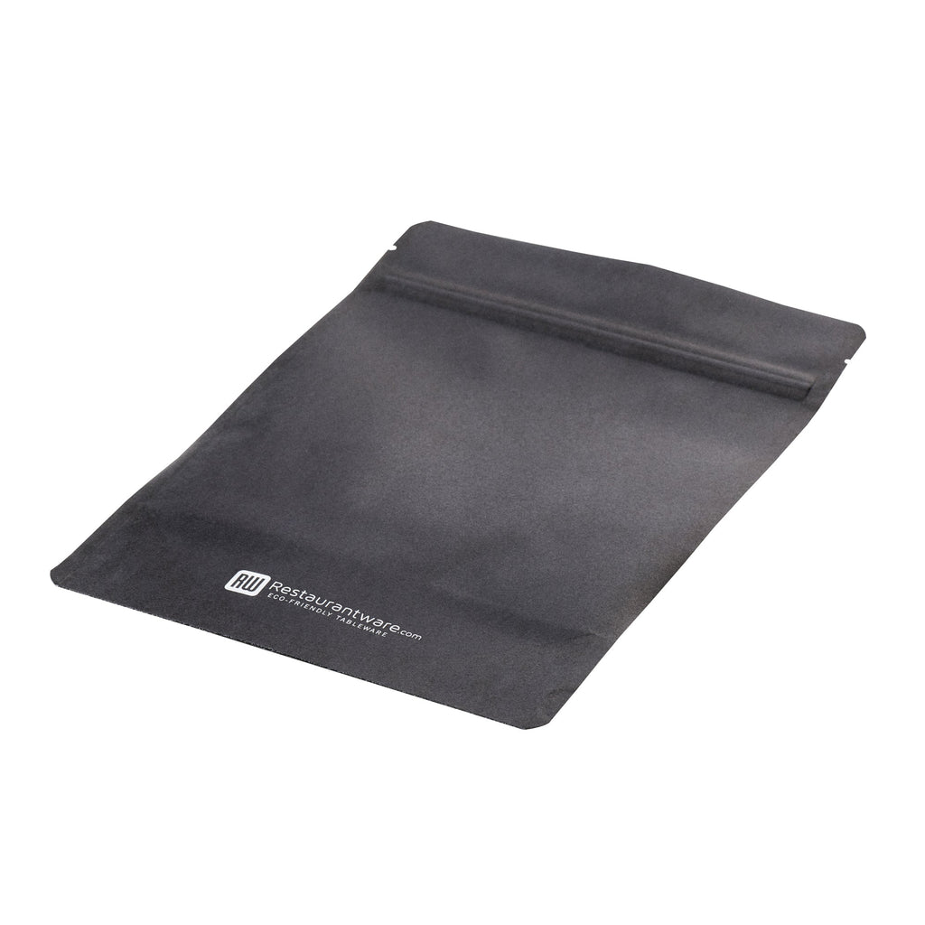 Bag Tek Black Plastic Large Window Bag - Heat Sealable - 9" x 6" x 1 1/2" - 100 count box