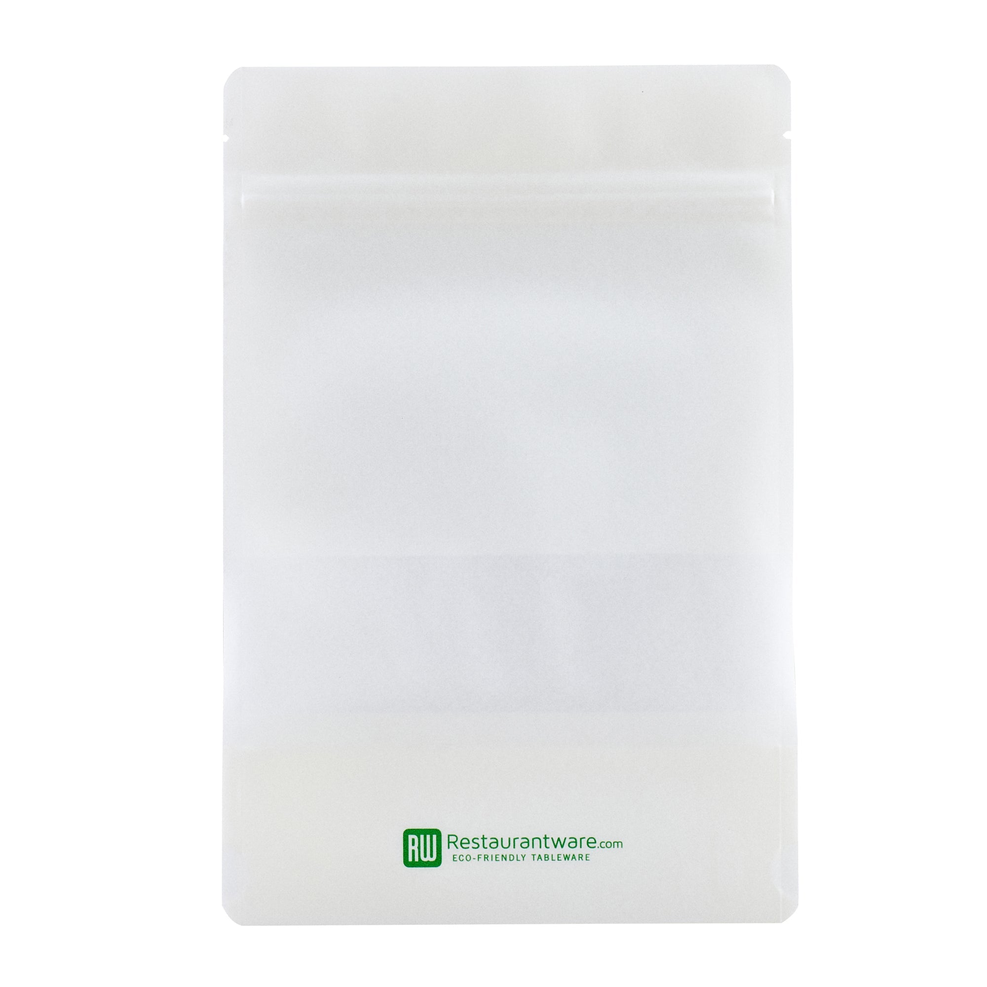 Bag Tek White Plastic Large Window Bag - Heat Sealable - 9" x 6" x 1 1/2" - 100 count box