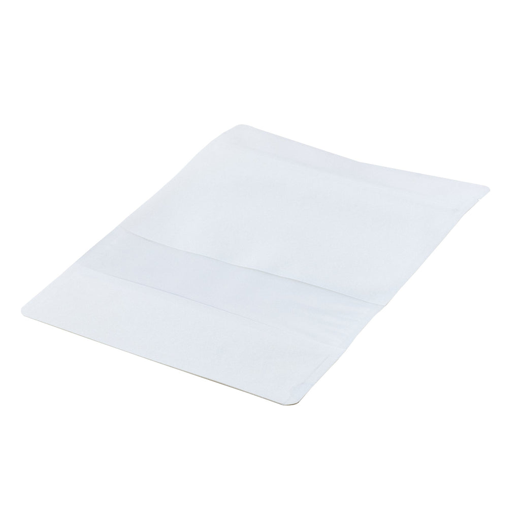Bag Tek White Plastic Large Window Bag - Heat Sealable - 9" x 6" x 1 1/2" - 100 count box