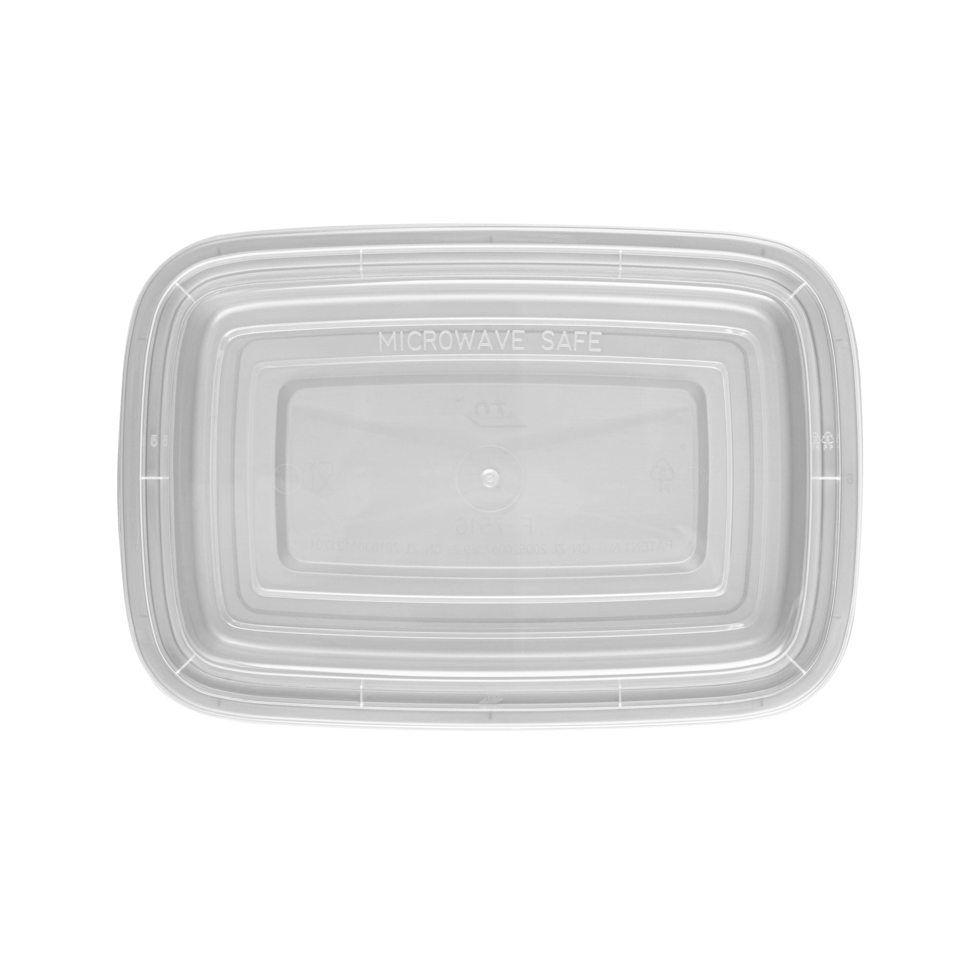 Asporto 16 oz Rectangle Silver Plastic To Go Box - with Clear Lid, Microwavable - 7 3/4" x 5 1/2" x 1 1/2" - 100 count box