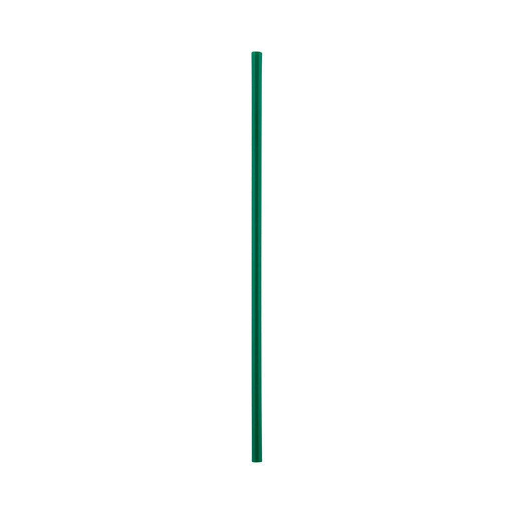 Basic Nature Green PLA Plastic Straw - Unwrapped, Compostable - x 8 1/4" - 100 count box