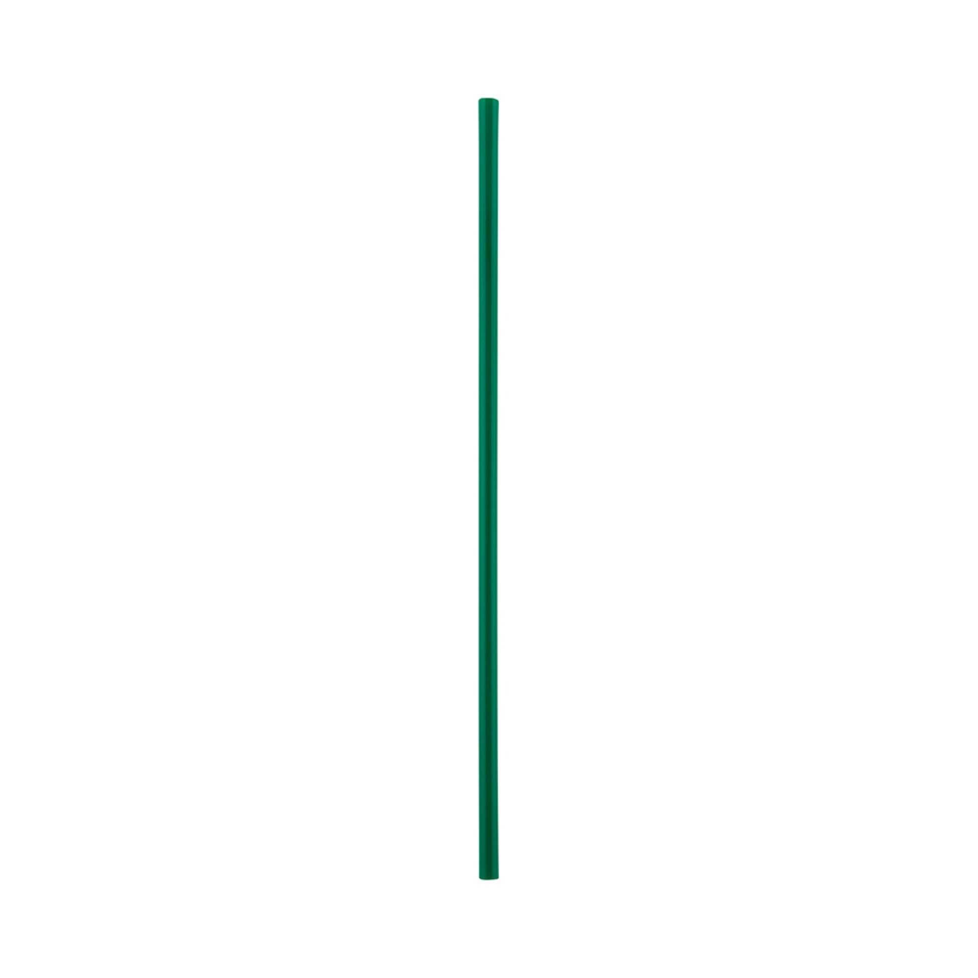 Basic Nature Green PLA Plastic Straw - Unwrapped, Compostable - x 8 1/4" - 100 count box