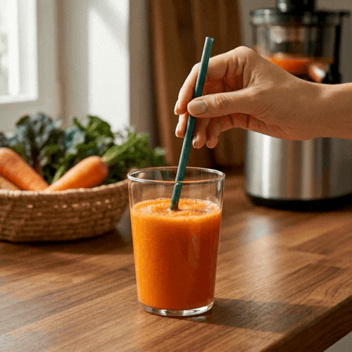 Basic Nature Green PLA Plastic Straw - Unwrapped, Compostable - 8 1/4" - 2000 count box