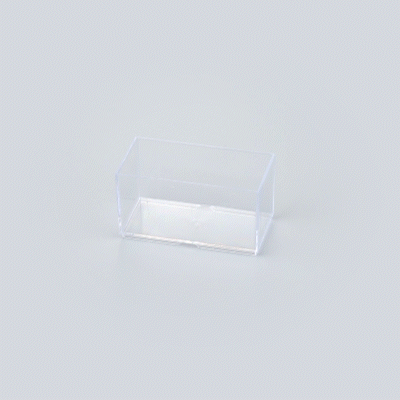 Mini Serve 3 oz Rectangle Clear Plastic Dessert Cup - Stackable - 2 3/4" x 1 1/2" x 1 1/2" - 100 count box