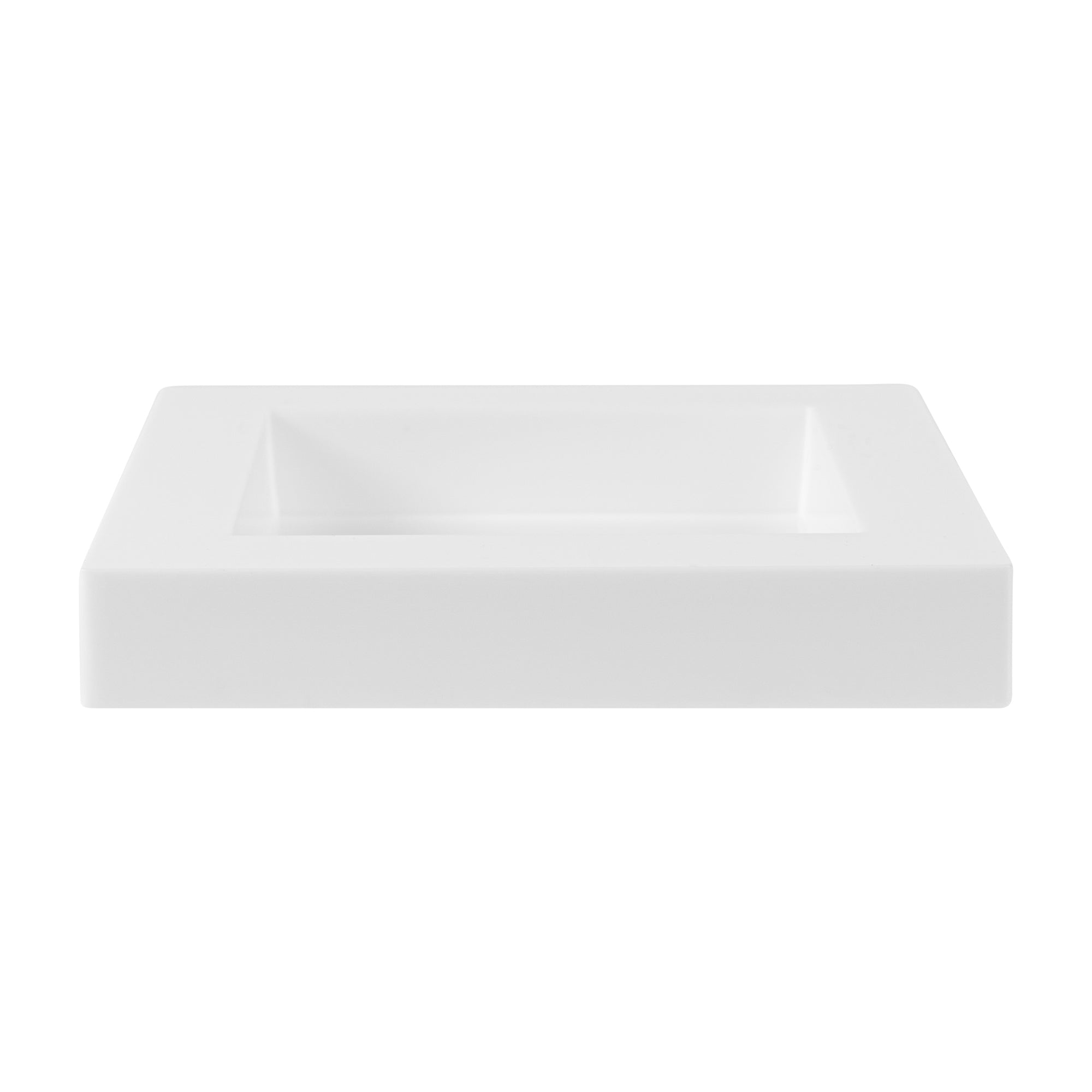 Mini Serve Square White Plastic Mini Cubic Plate - 2 1/2" x 2 1/2" - 20 count box