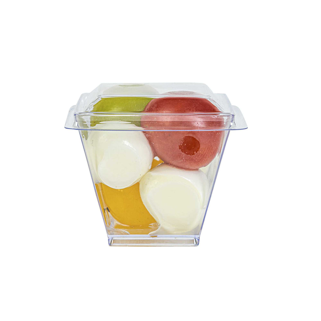 Mini Serve Square Clear Plastic Lid - Fits Mini Kova Cup - 100 count box