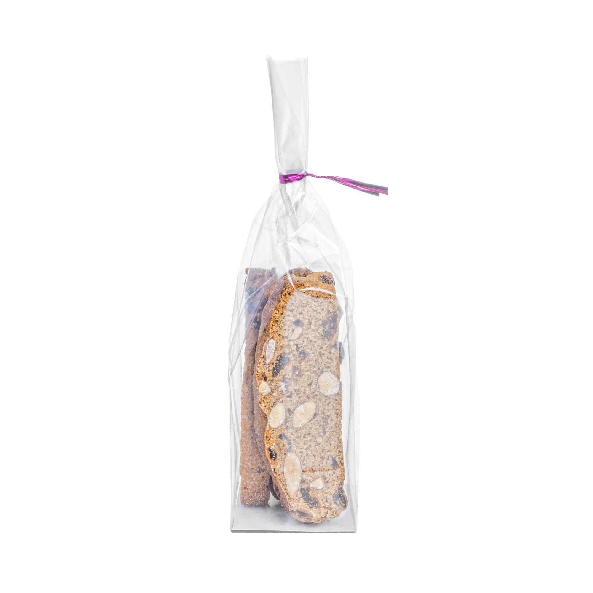 Bag Tek Clear Plastic Gusset Bag - Flat Bottom, Paper Insert, Heat Sealable - 2" x 2" x 8 1/4" - 100 count box