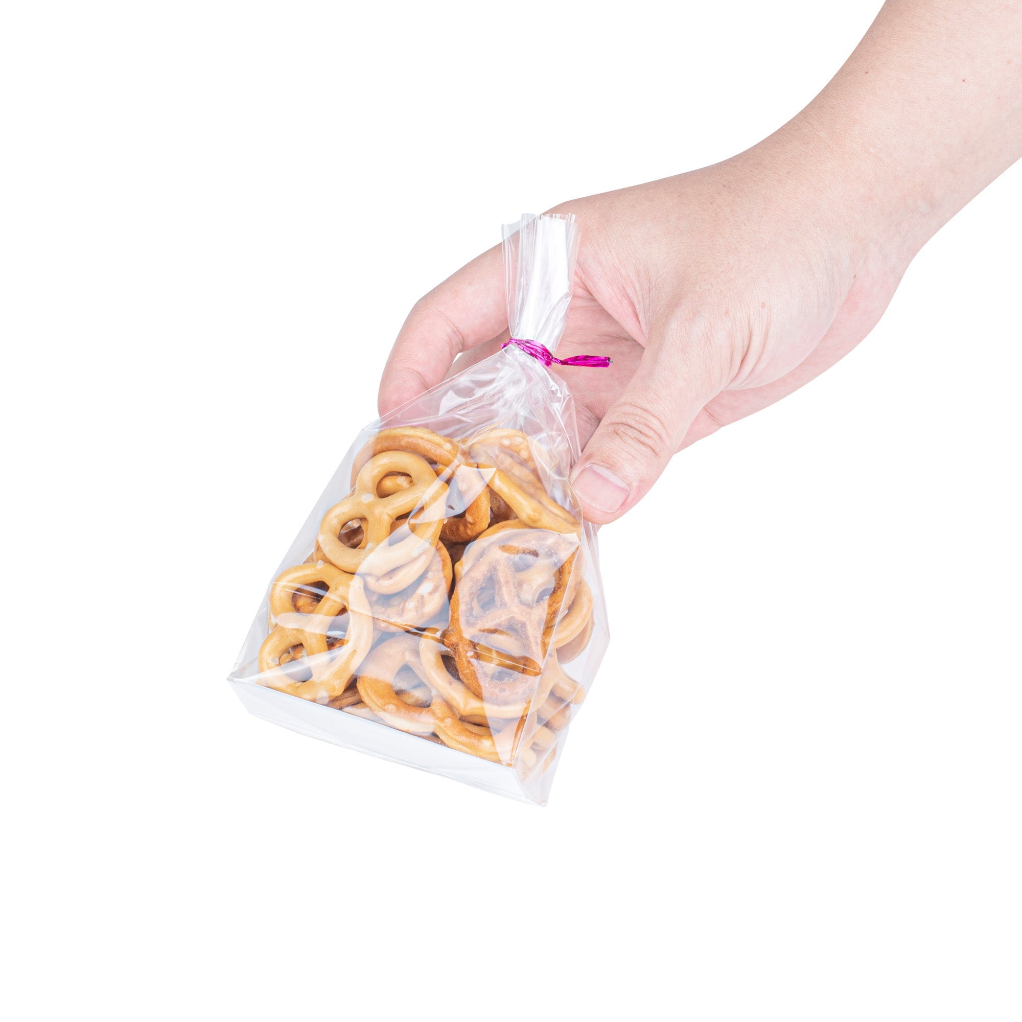 Bag Tek Clear Plastic Gusset Bag - Flat Bottom, Paper Insert, Heat Sealable - 3" x 2" x 6 1/2" - 100 count box