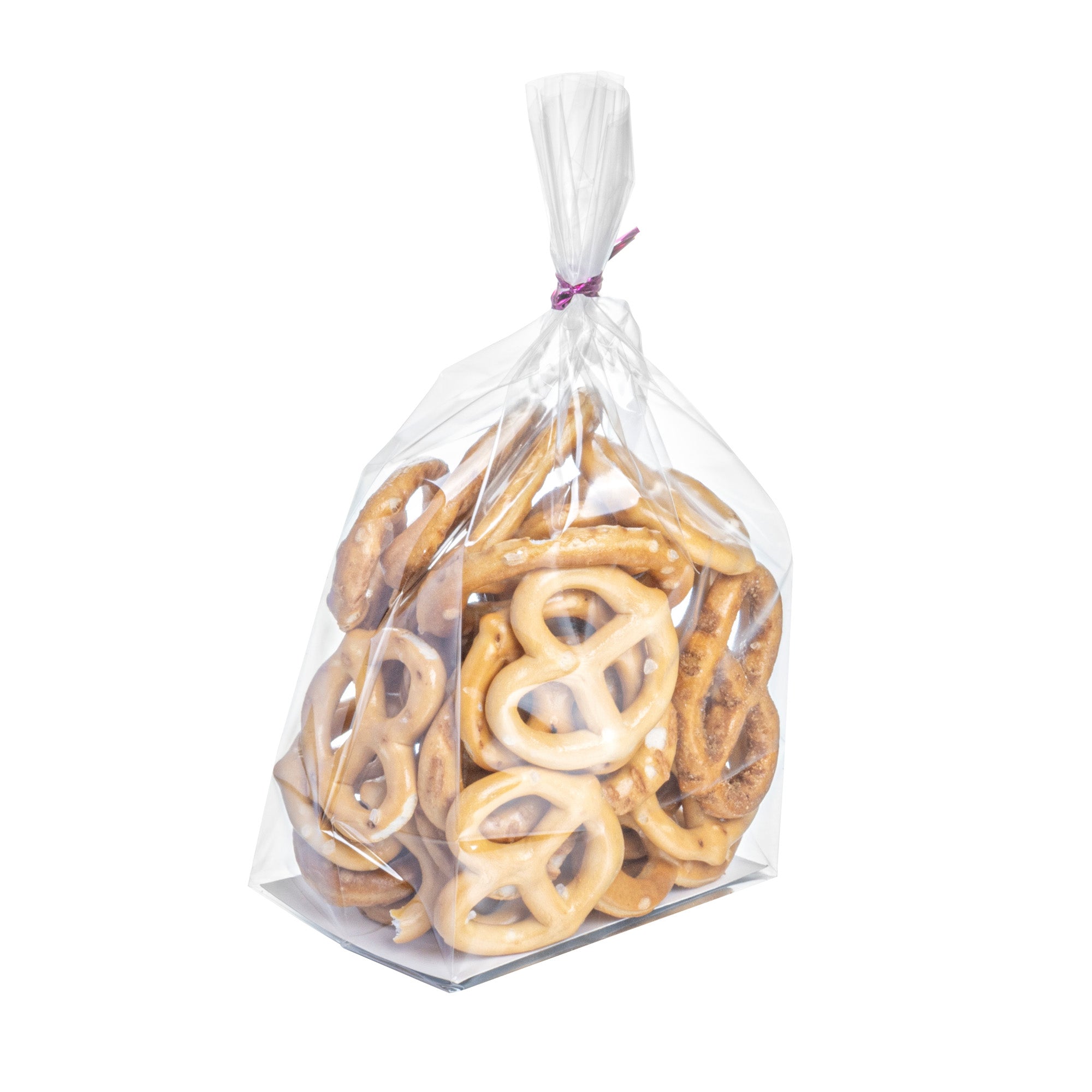 Bag Tek Clear Plastic Gusset Bag - Flat Bottom, Paper Insert, Heat Sealable - 3" x 2" x 6 1/2" - 100 count box