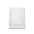 Bag Tek Clear Plastic Gusset Bag - Flat Bottom, Paper Insert, Heat Sealable - 7" x 4" x 9" - 100 count box
