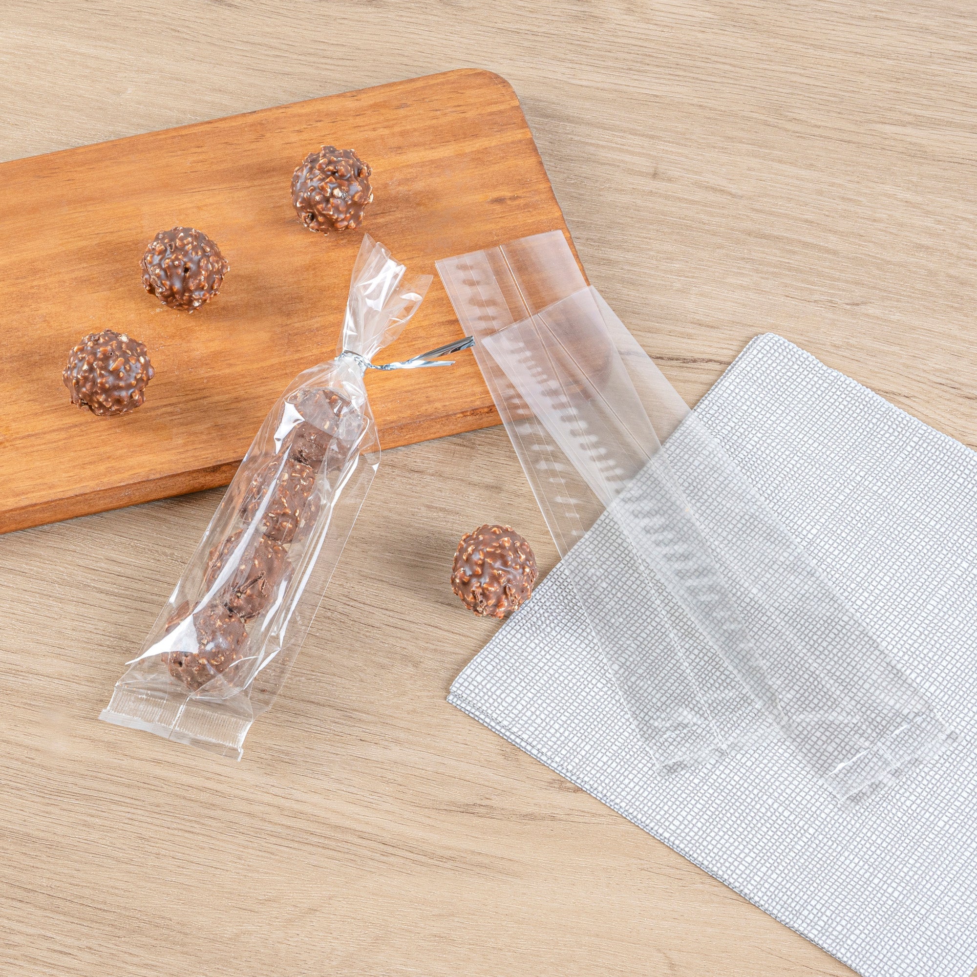 Bag Tek Clear Plastic Gusset Bag - High Clarity, Heat Sealable - 2" x 1" x 5" - 100 count box