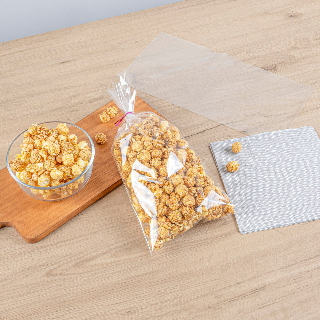 Bag Tek Clear Plastic Bag - No Flap, High Clarity, Heat Sealable - 14" x 7" - 100 count box