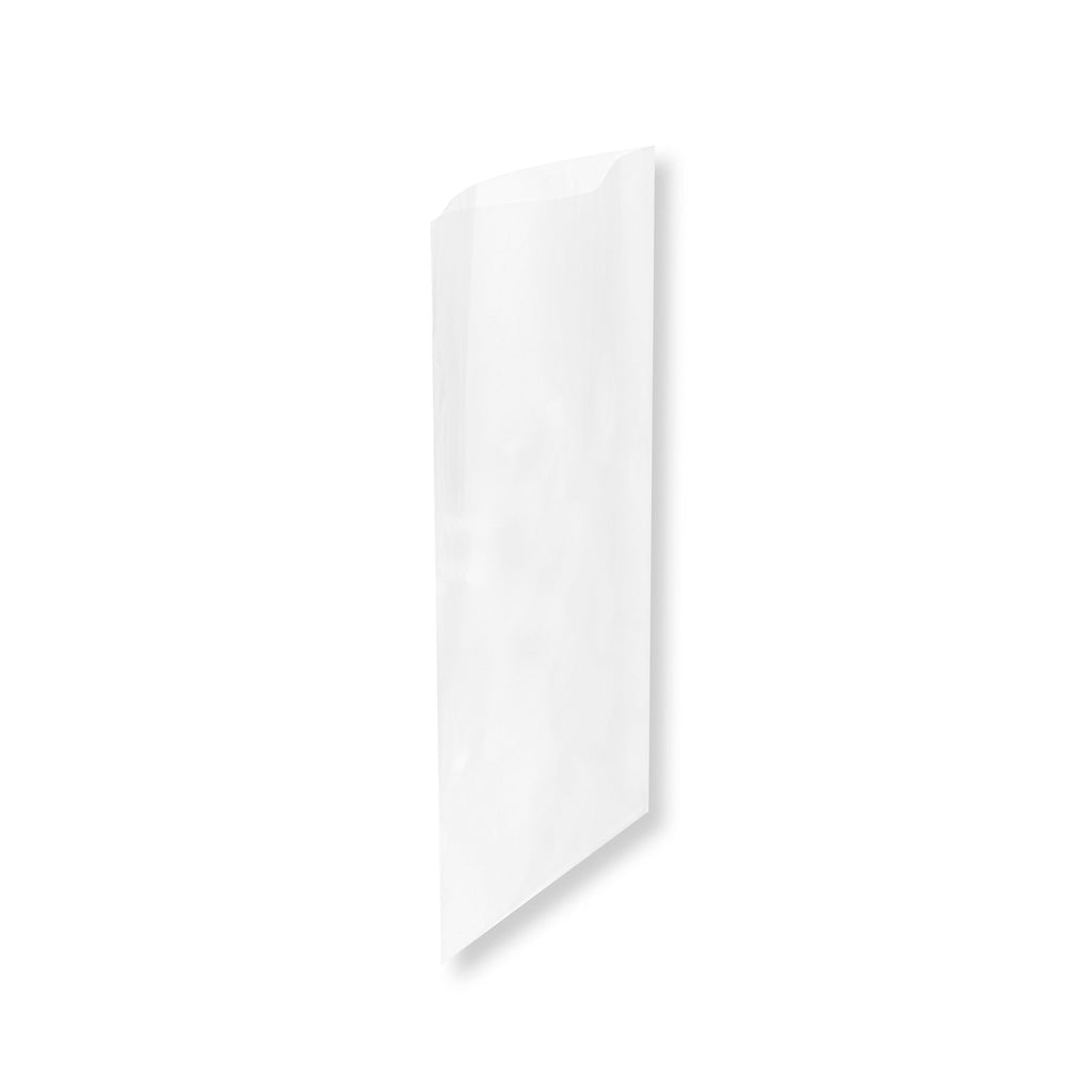 Bag Tek Clear Plastic Bag - No Flap, High Clarity, Heat Sealable - 14" x 7" - 100 count box