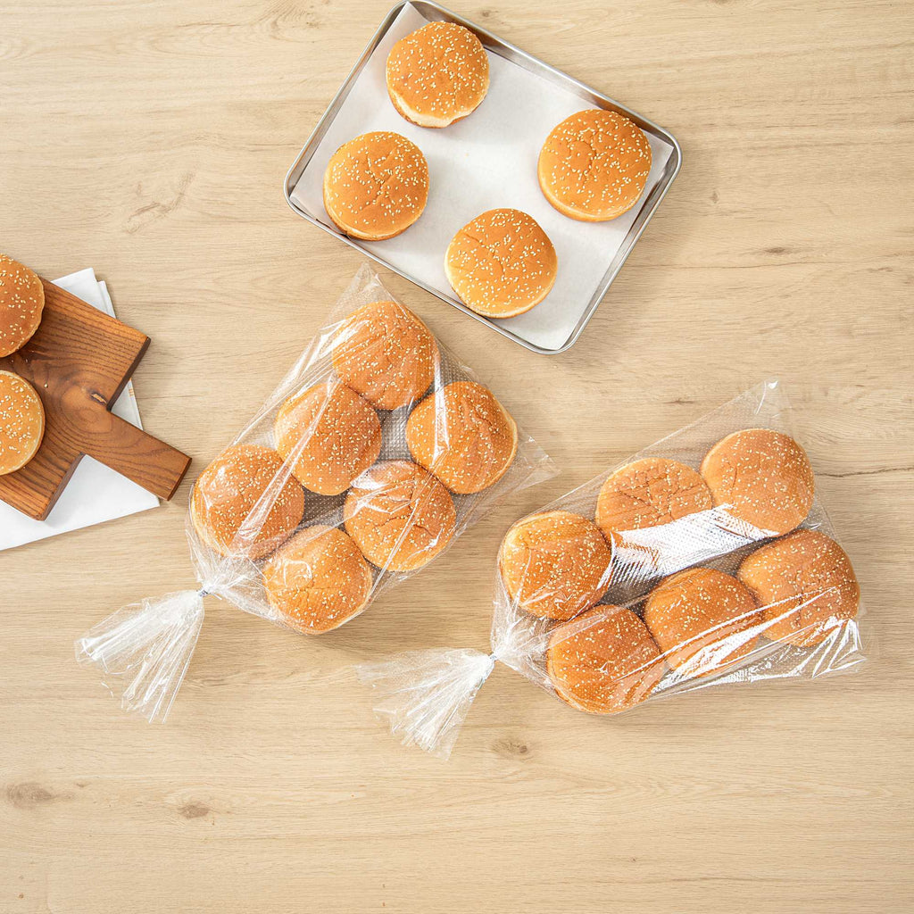 Bag Tek Clear Plastic Bread Bag - Micro-Perforated, with Wicket Dispenser - 11" x 20" - 250 count box