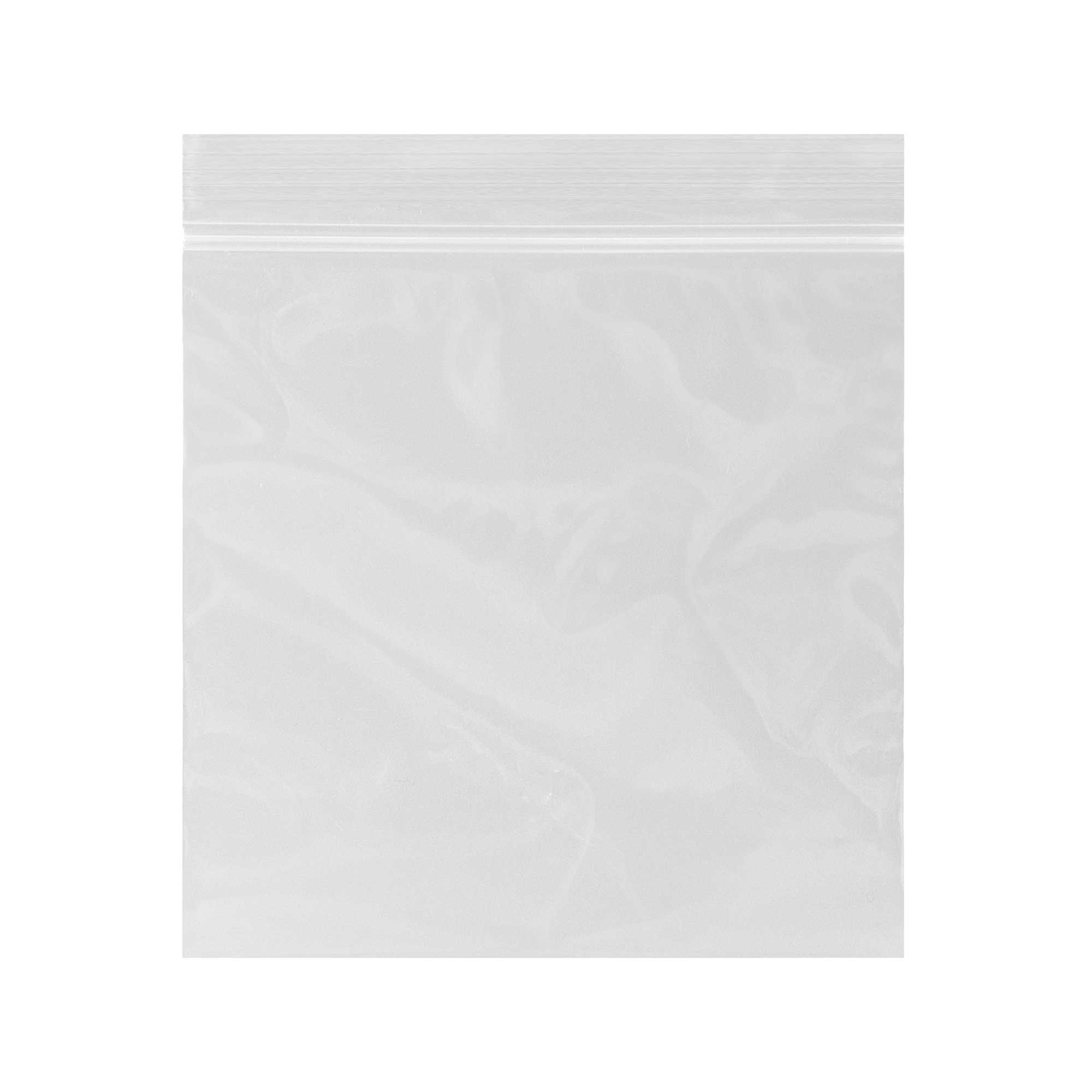 Bag Tek Clear Plastic Zip Bag - BPA-Free, High Clarity - 4" x 4" - 100 count box