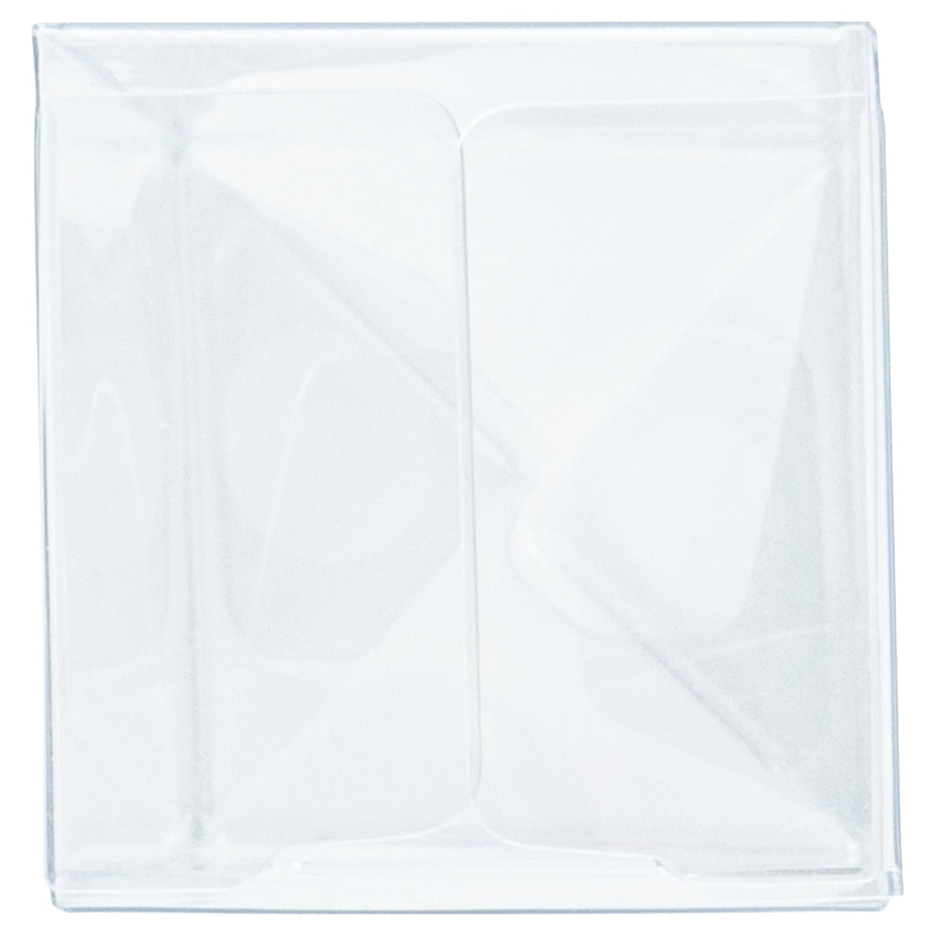 Sweet Vision Clear Plastic Favor Box - Tuck Top, Pop & Lock Bottom - 1 1/2" x 1 1/2" x 6 1/4" - 100 count box