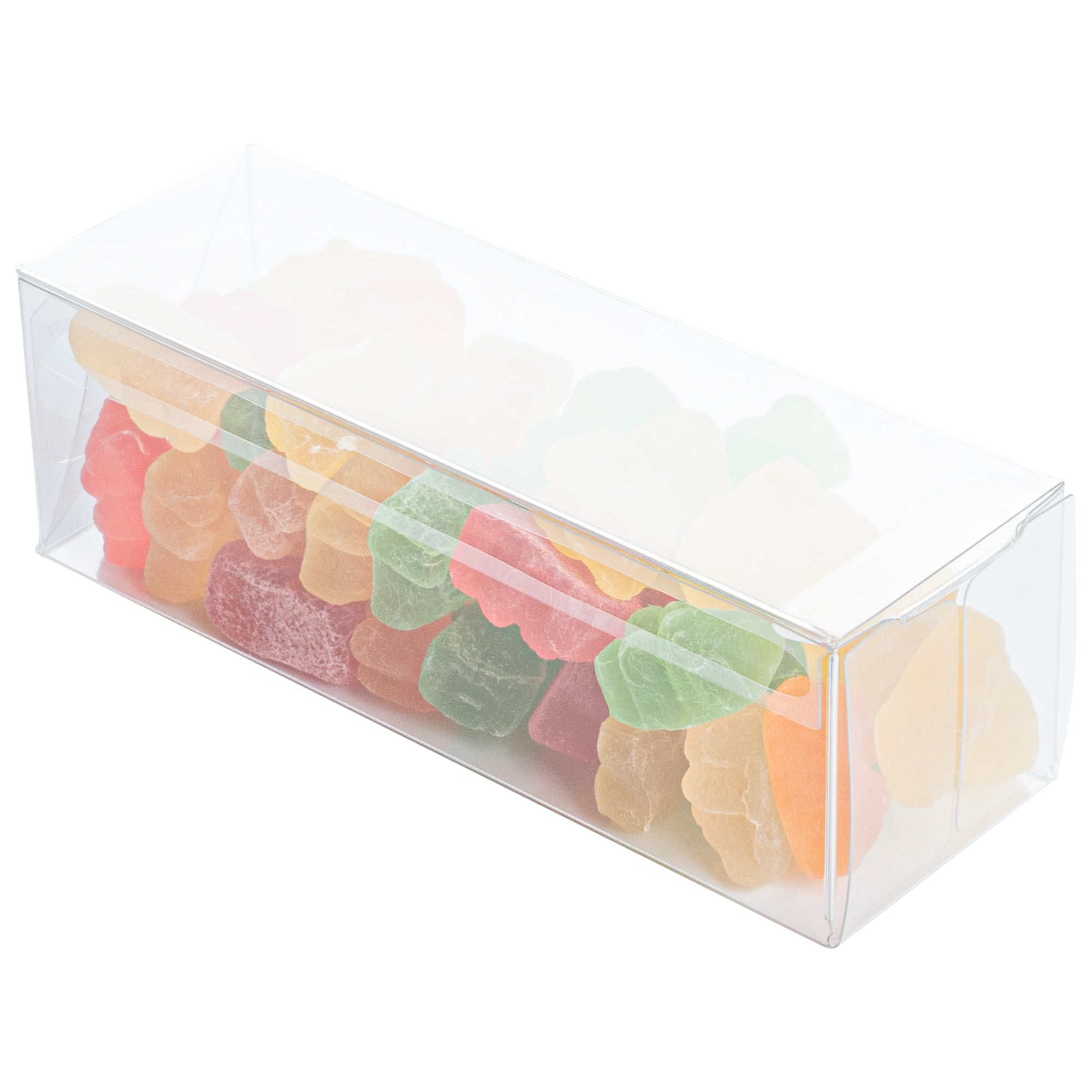 Sweet Vision Clear Plastic Favor Box - Tuck Top, Pop & Lock Bottom - 1 1/2" x 1 1/2" x 5" - 100 count box