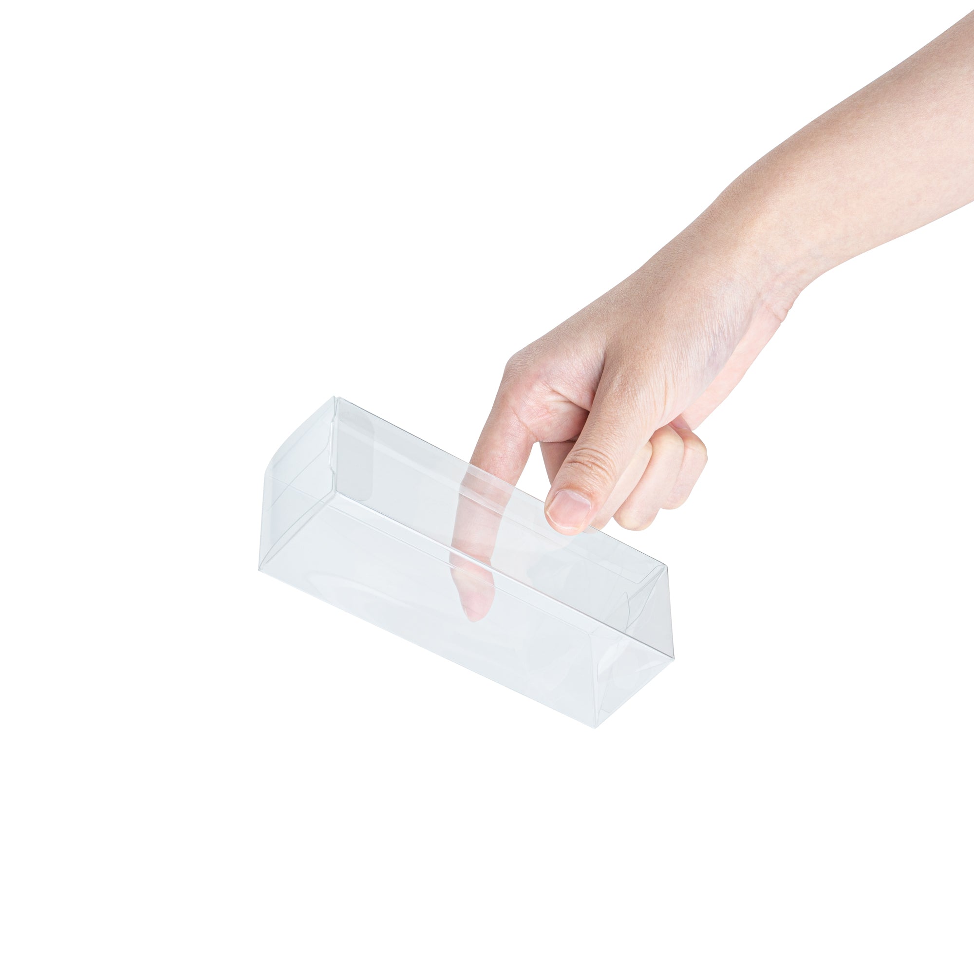 Sweet Vision Clear Plastic Favor Box - Tuck Top, Pop & Lock Bottom - 1 1/2" x 1 1/2" x 5" - 100 count box