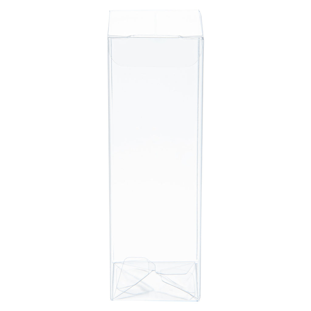 Sweet Vision Clear Plastic Favor Box - Tuck Top, Pop & Lock Bottom - 1 1/2" x 1 1/2" x 5" - 100 count box