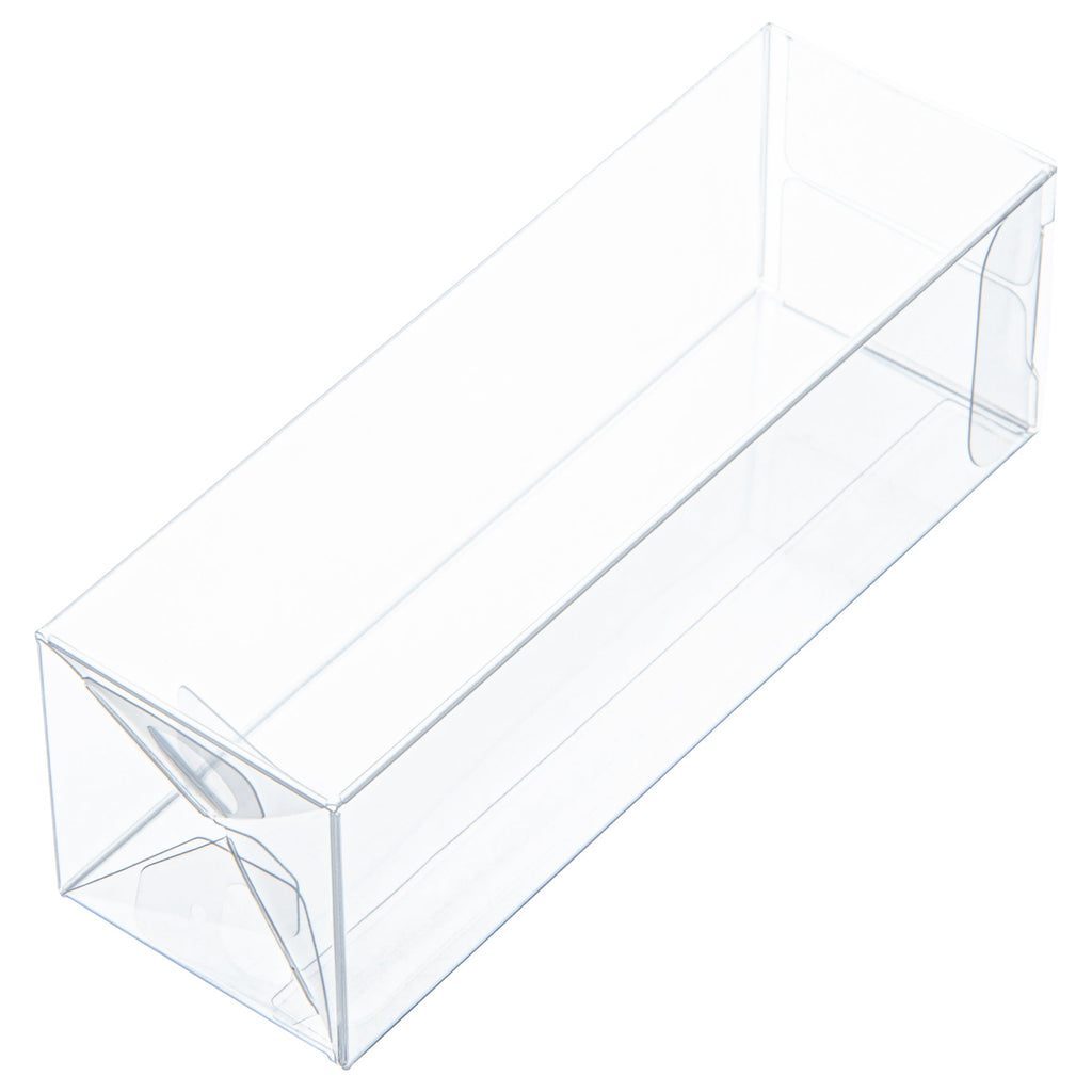 Sweet Vision Clear Plastic Favor Box - Tuck Top, Pop & Lock Bottom - 1 1/2" x 1 1/2" x 5" - 100 count box