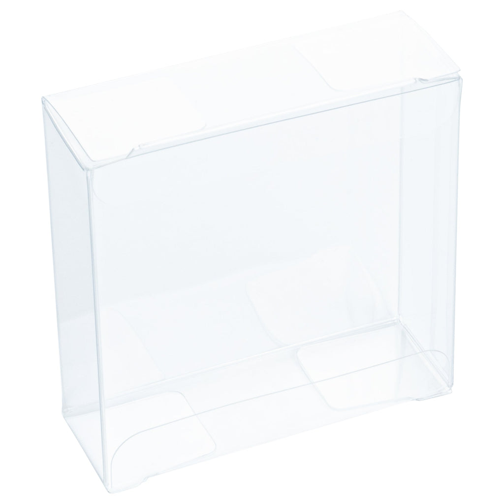 Sweet Vision Square Clear Plastic Candy Box - 3 1/4" x 1 x 3 1/4" - 100 count box