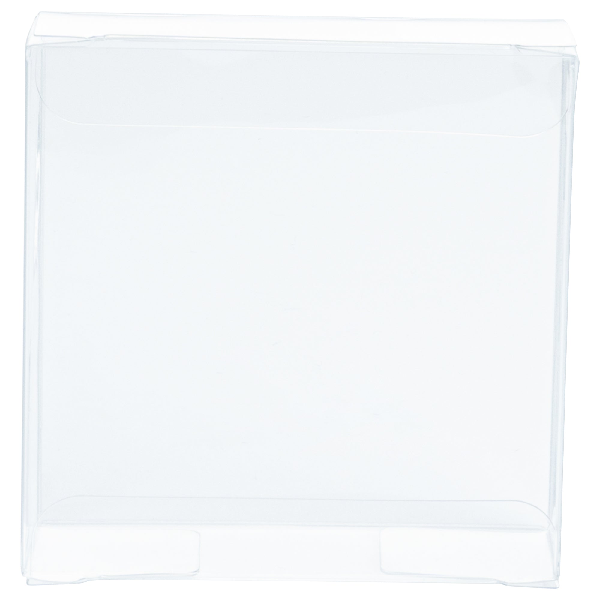 Sweet Vision Square Clear Plastic Candy Box - 3 1/4" x 1 x 3 1/4" - 100 count box