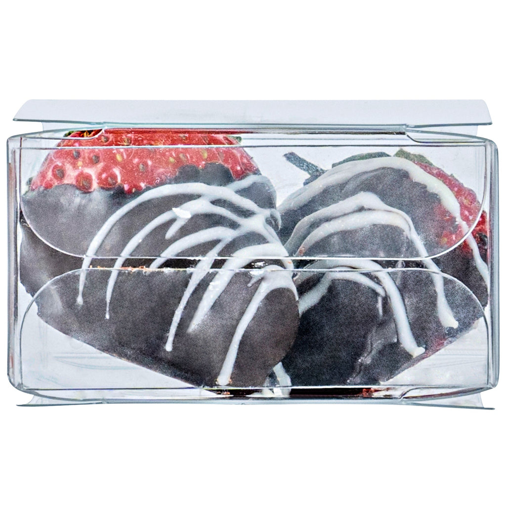 Sweet Vision Square Clear Plastic Favor Box - Folding Top - 2" x 2" x 1" - 100 count box