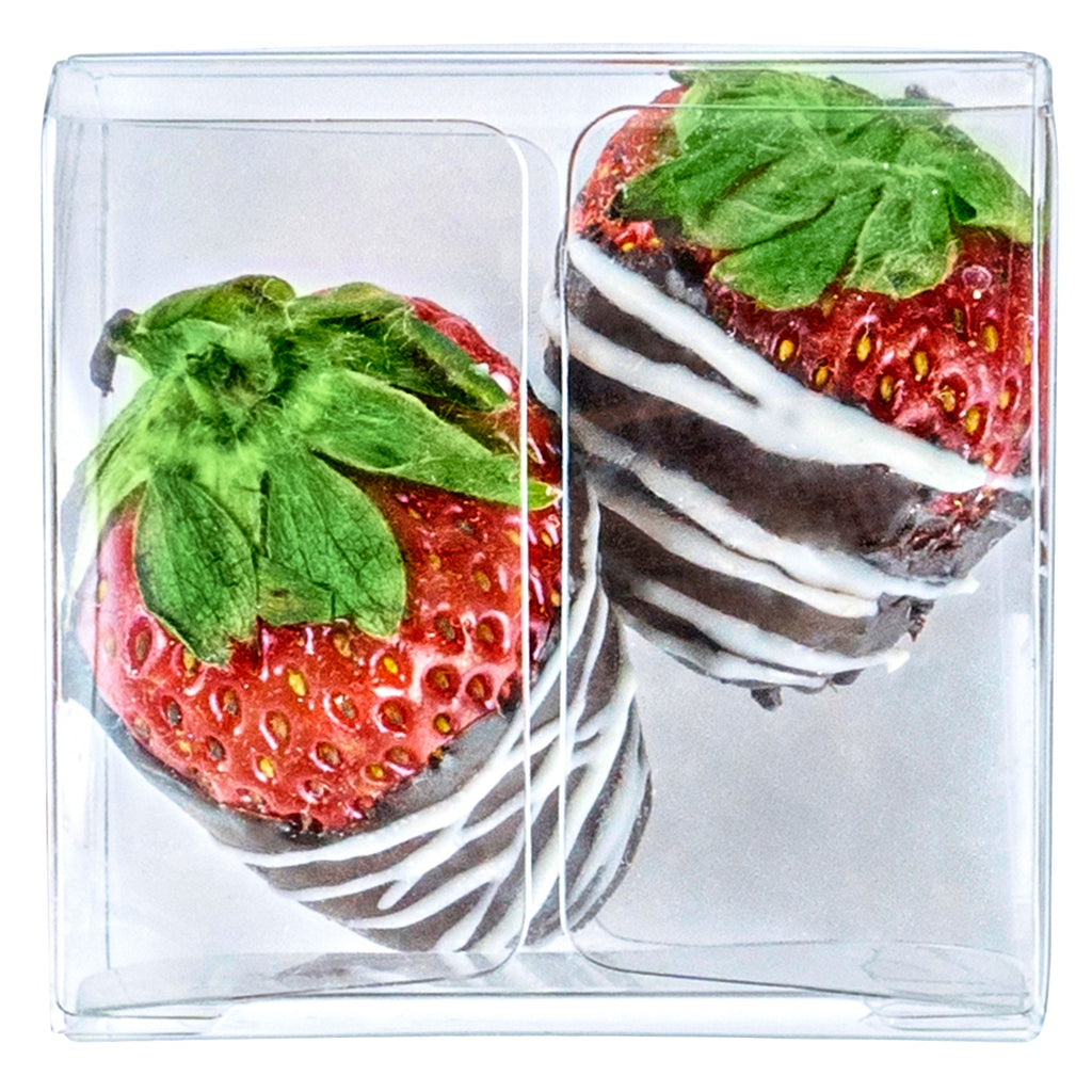 Sweet Vision Square Clear Plastic Favor Box - Folding Top - 2" x 2" x 1" - 100 count box