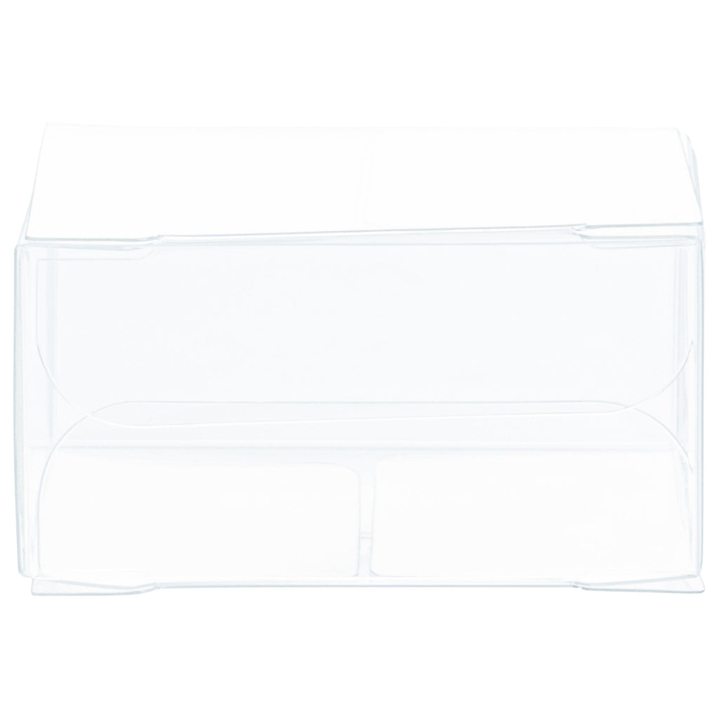 Sweet Vision Square Clear Plastic Favor Box - Folding Top - 2" x 2" x 1" - 100 count box