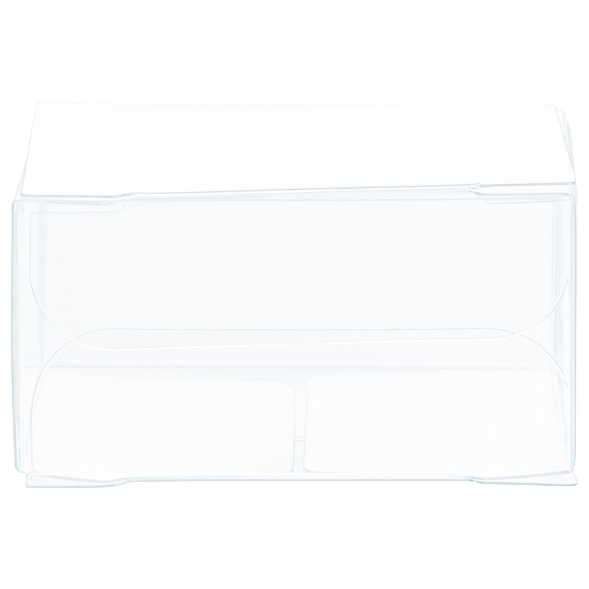 Sweet Vision Square Clear Plastic Favor Box - Folding Top - 2" x 2" x 1" - 100 count box