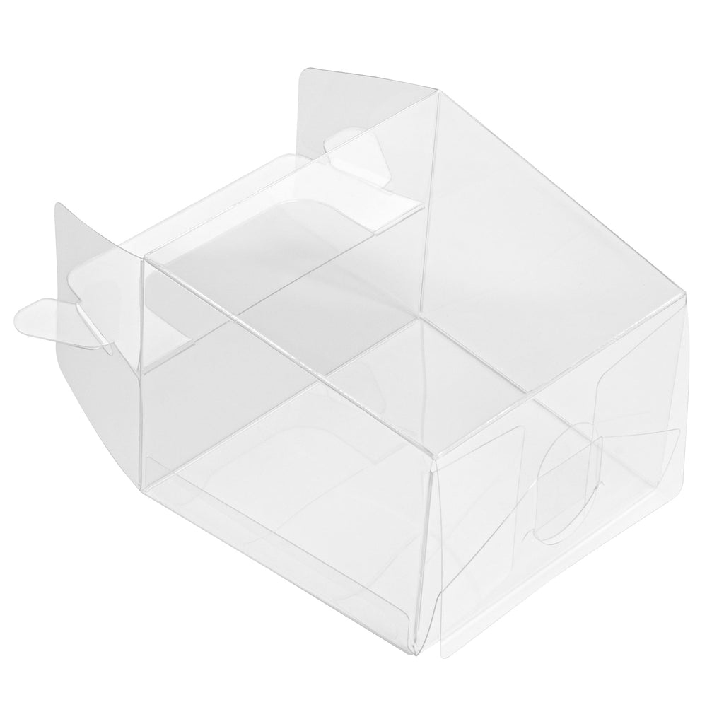 Sweet Vision Clear Plastic Take Out Box - with Handle - 3 1/4" x 2 1/2" x 4 1/2" - 100 count box