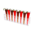 Clear Tek Clear Acrylic Cone Stand - 8 slots - 12 3/4" x 2 1/4" x 3 1/4" - 1 count box