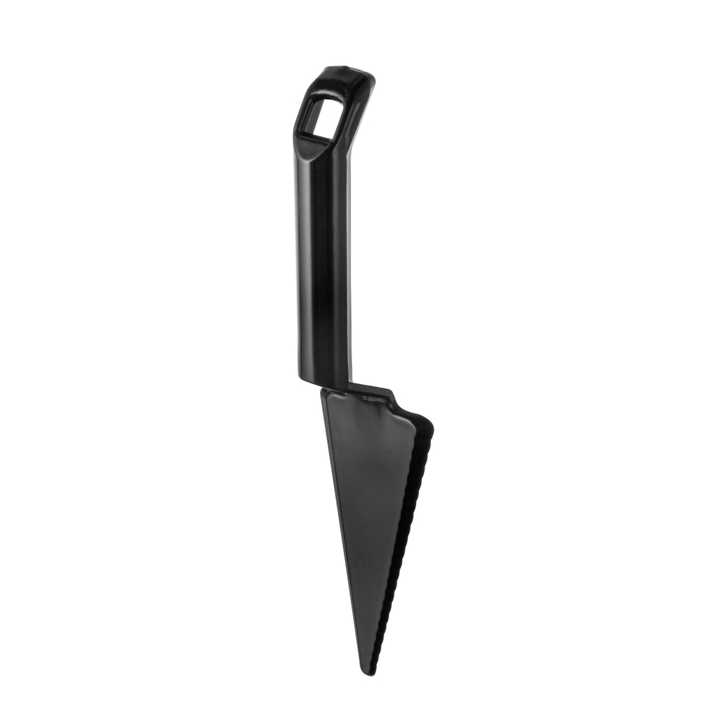 Cater Tek Black Plastic Cake Server - Recyclable - 10" x 2" x 1" - 10 count box