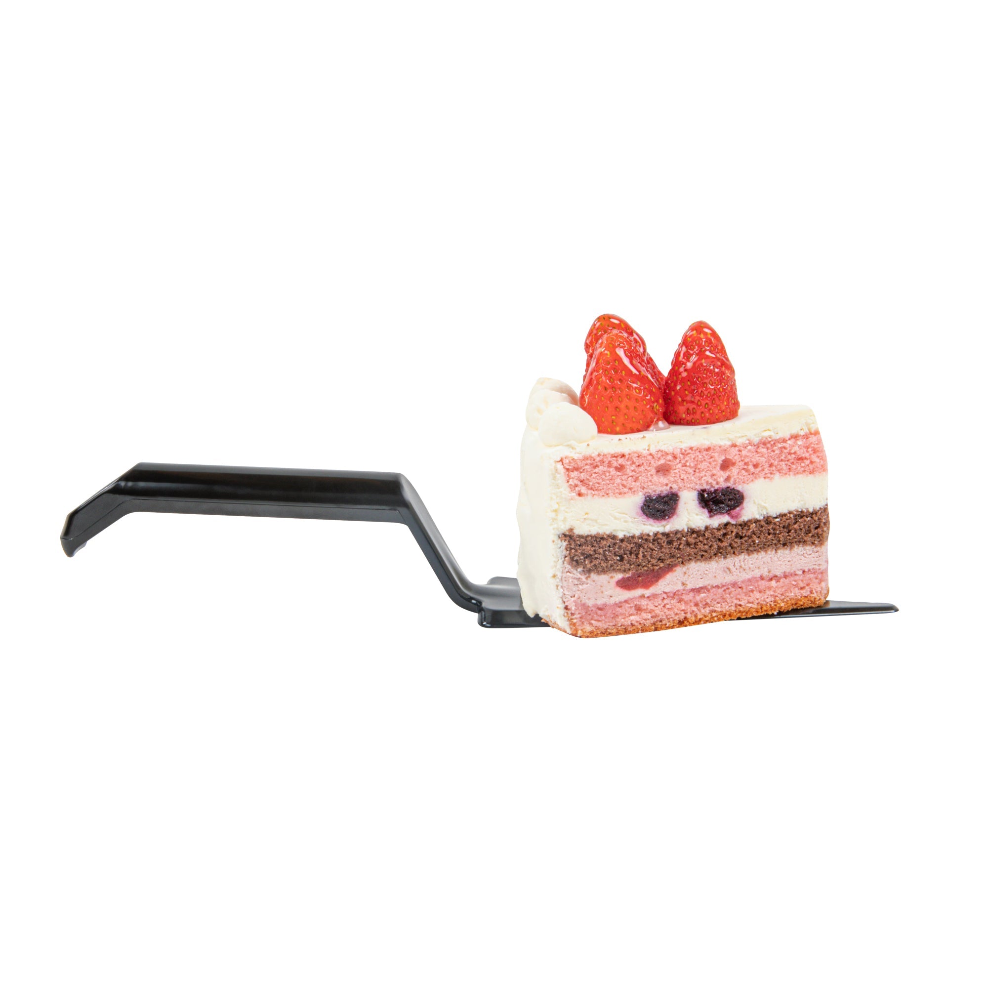 Cater Tek Black Plastic Cake Server - Recyclable - 10" x 2" x 1" - 100 count box