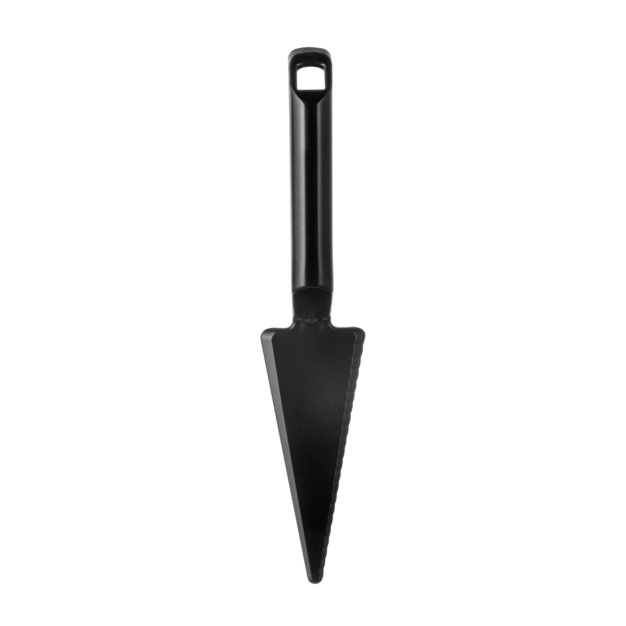 Cater Tek Black Plastic Cake Server - Recyclable - 10" x 2" x 1" - 100 count box