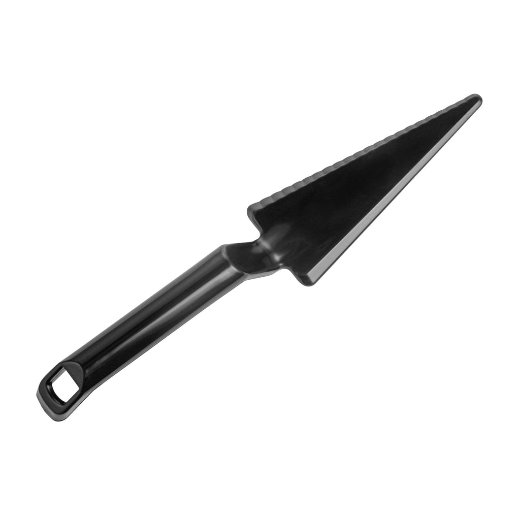 Cater Tek Black Plastic Cake Server - Recyclable - 10" x 2" x 1" - 100 count box