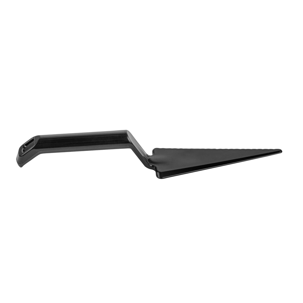 Cater Tek Black Plastic Cake Server - Recyclable - 10" x 2" x 1" - 100 count box