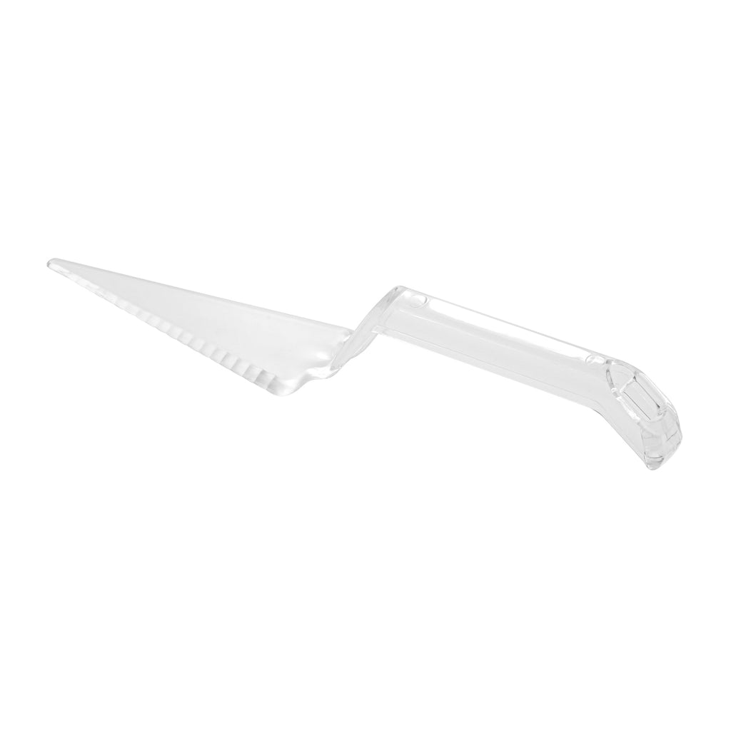 Cater Tek Clear Plastic Cake Server - Recyclable - 10" x 2" x 1" - 10 count box