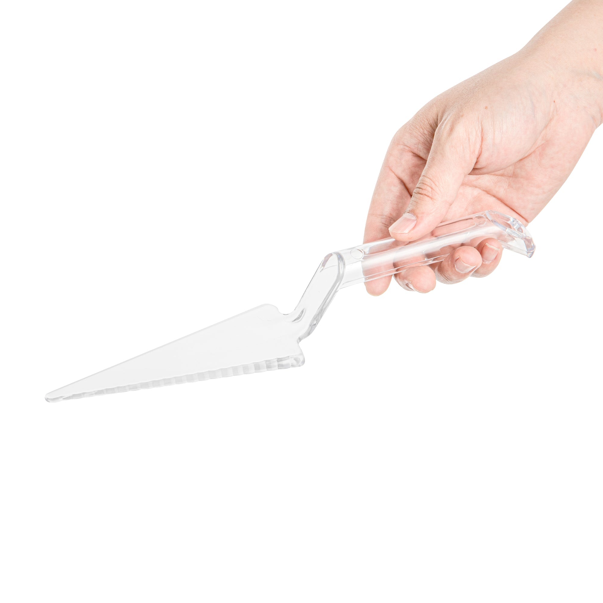 Cater Tek Clear Plastic Cake Server - Recyclable - 10" x 2" x 1" - 10 count box