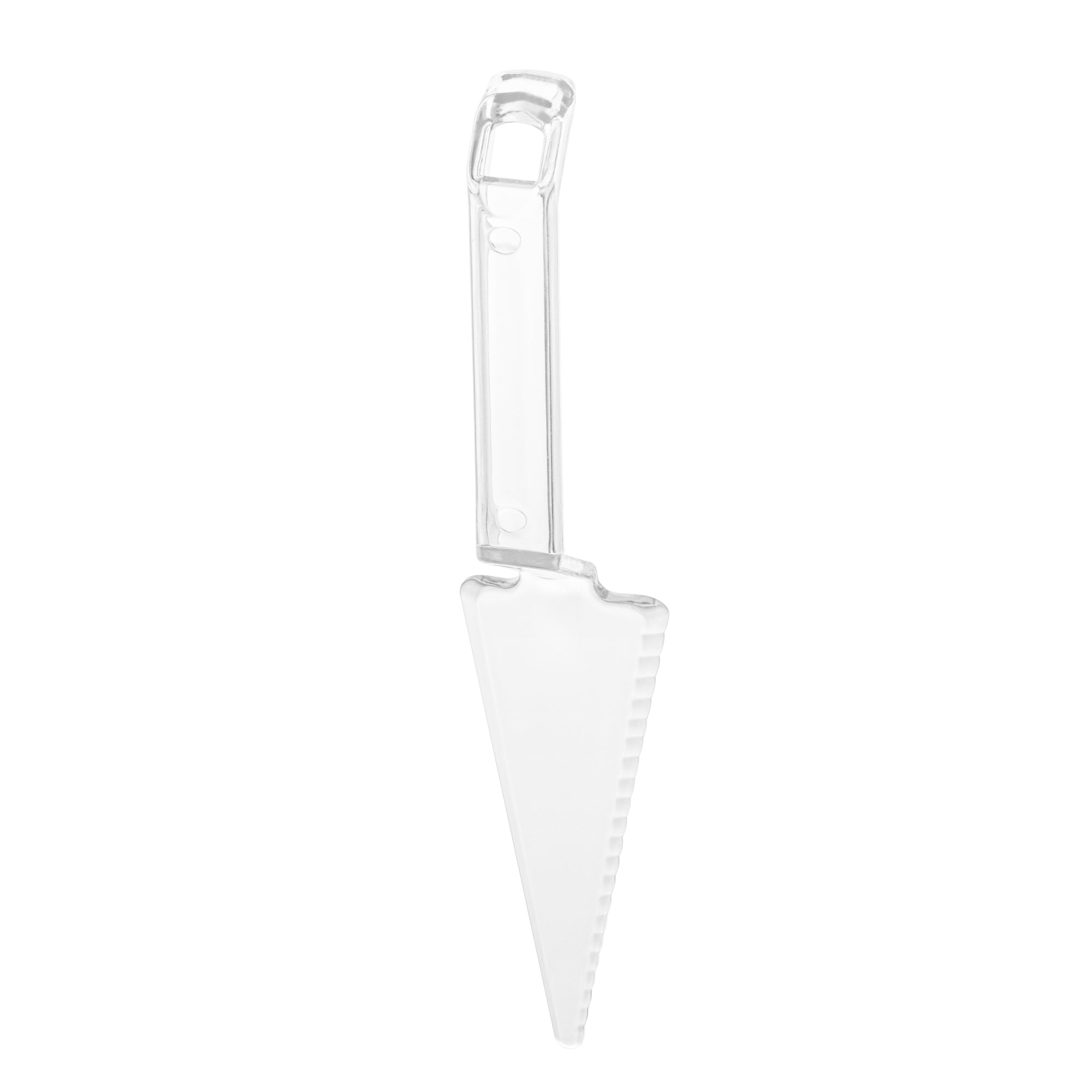 Cater Tek Clear Plastic Cake Server - Recyclable - 10" x 2" x 1" - 10 count box