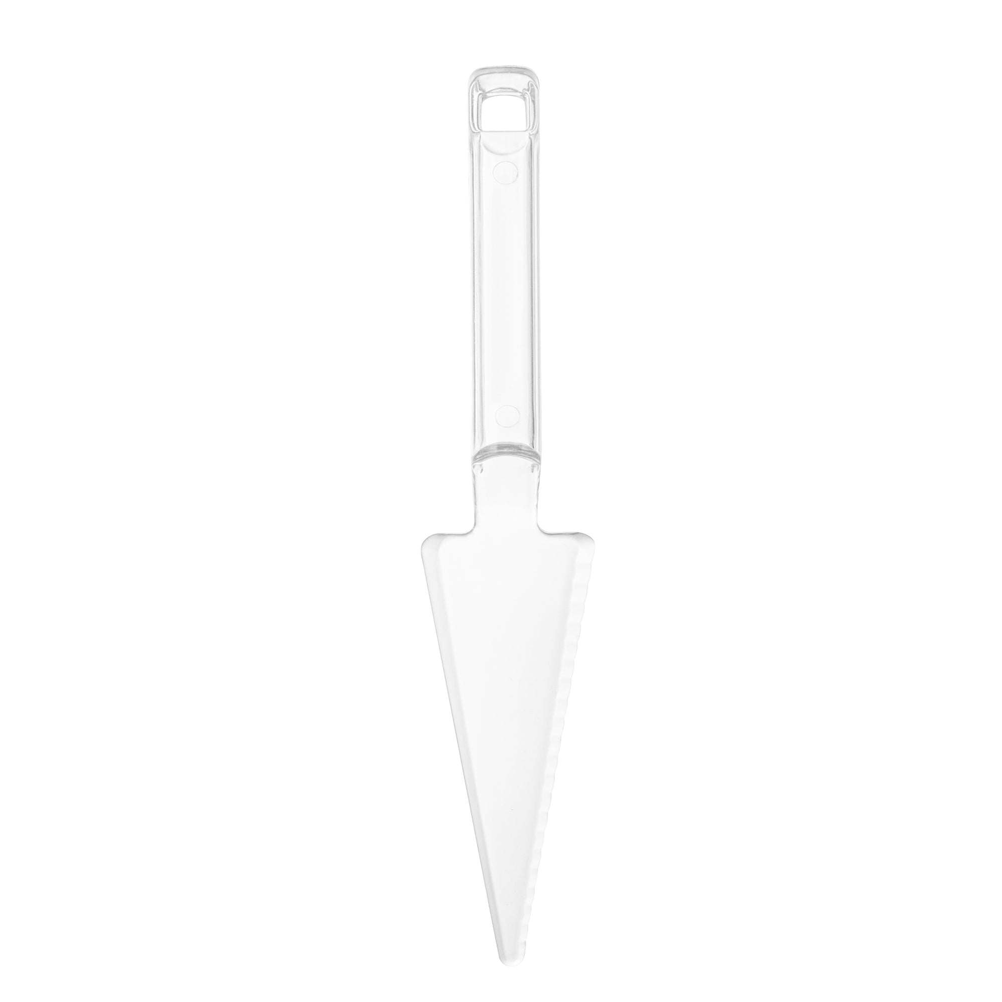 Cater Tek Clear Plastic Cake Server - Recyclable - 10" x 2" x 1" - 100 count box