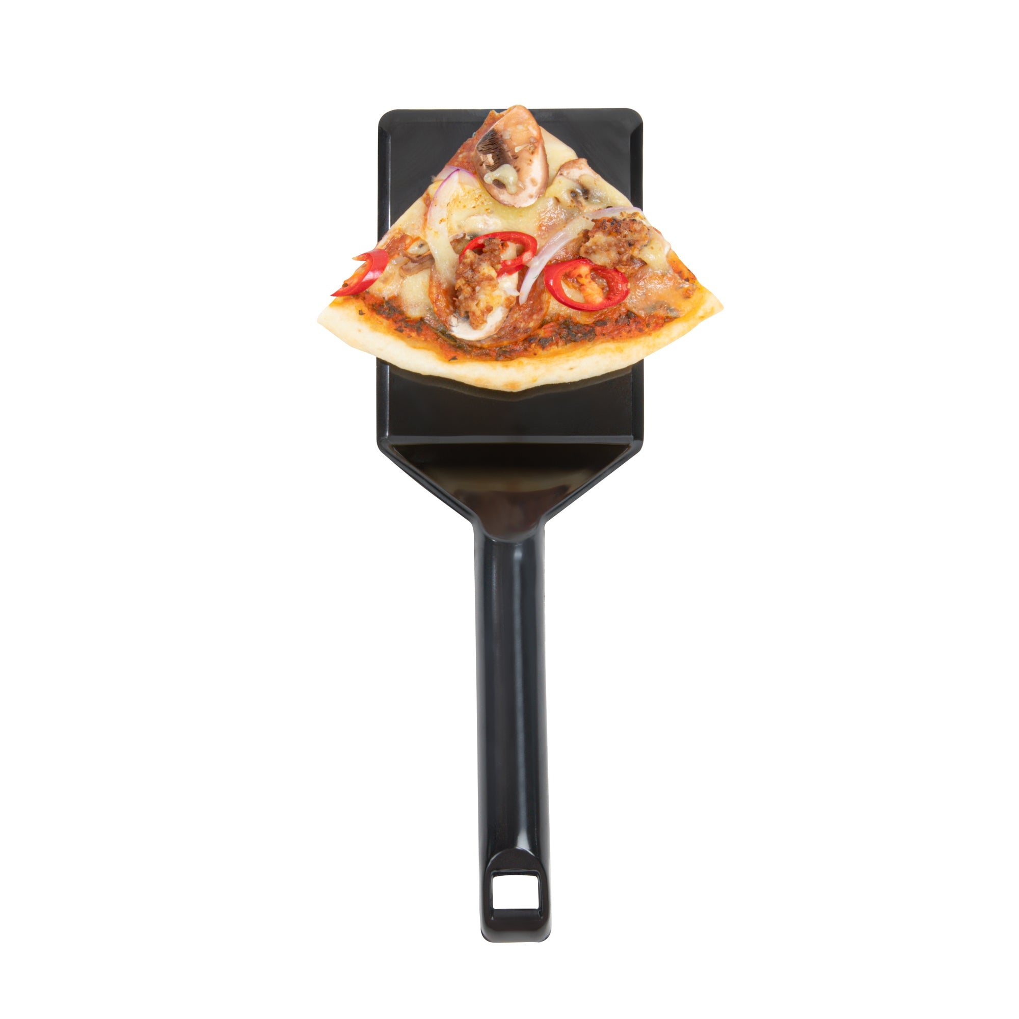 Cater Tek Black Plastic Serving Spatula - Recyclable - 10" - 10 count box