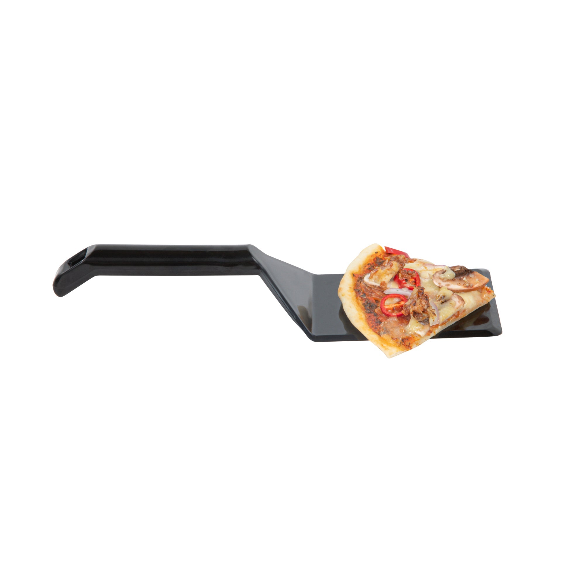 Cater Tek Black Plastic Serving Spatula - Recyclable - 10" - 10 count box
