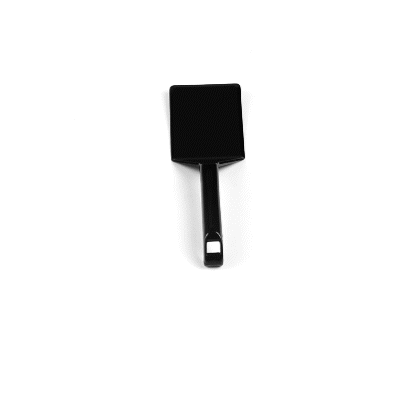 Cater Tek Black Plastic Serving Spatula - Recyclable - 10" - 10 count box