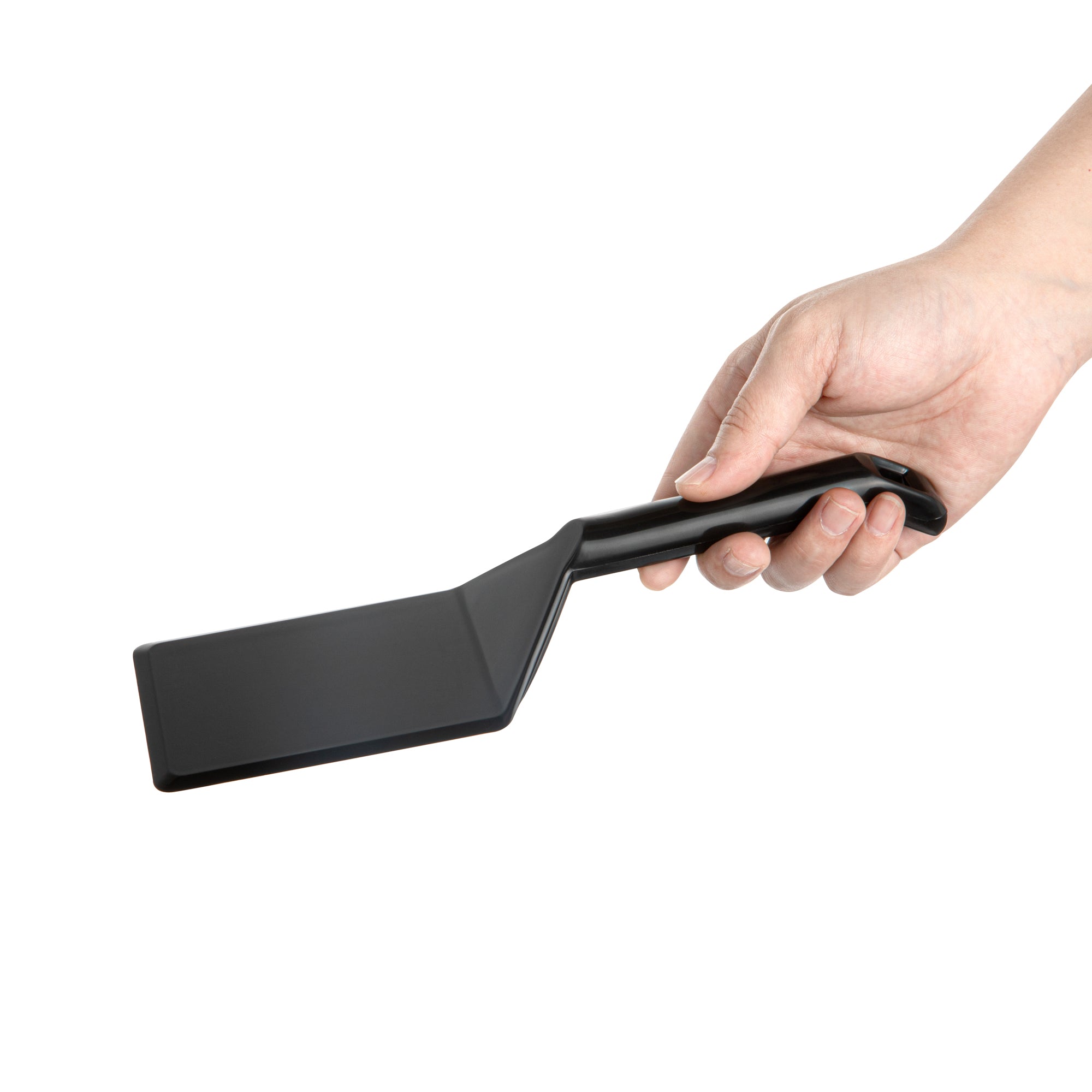 Cater Tek Black Plastic Serving Spatula - Recyclable - 10" - 100 count box