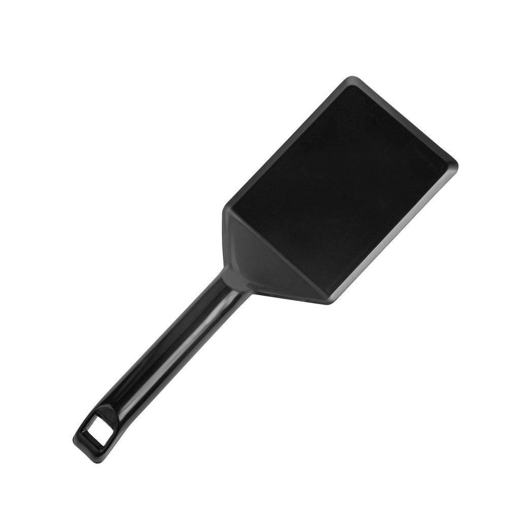 Cater Tek Black Plastic Serving Spatula - Recyclable - 10" - 100 count box