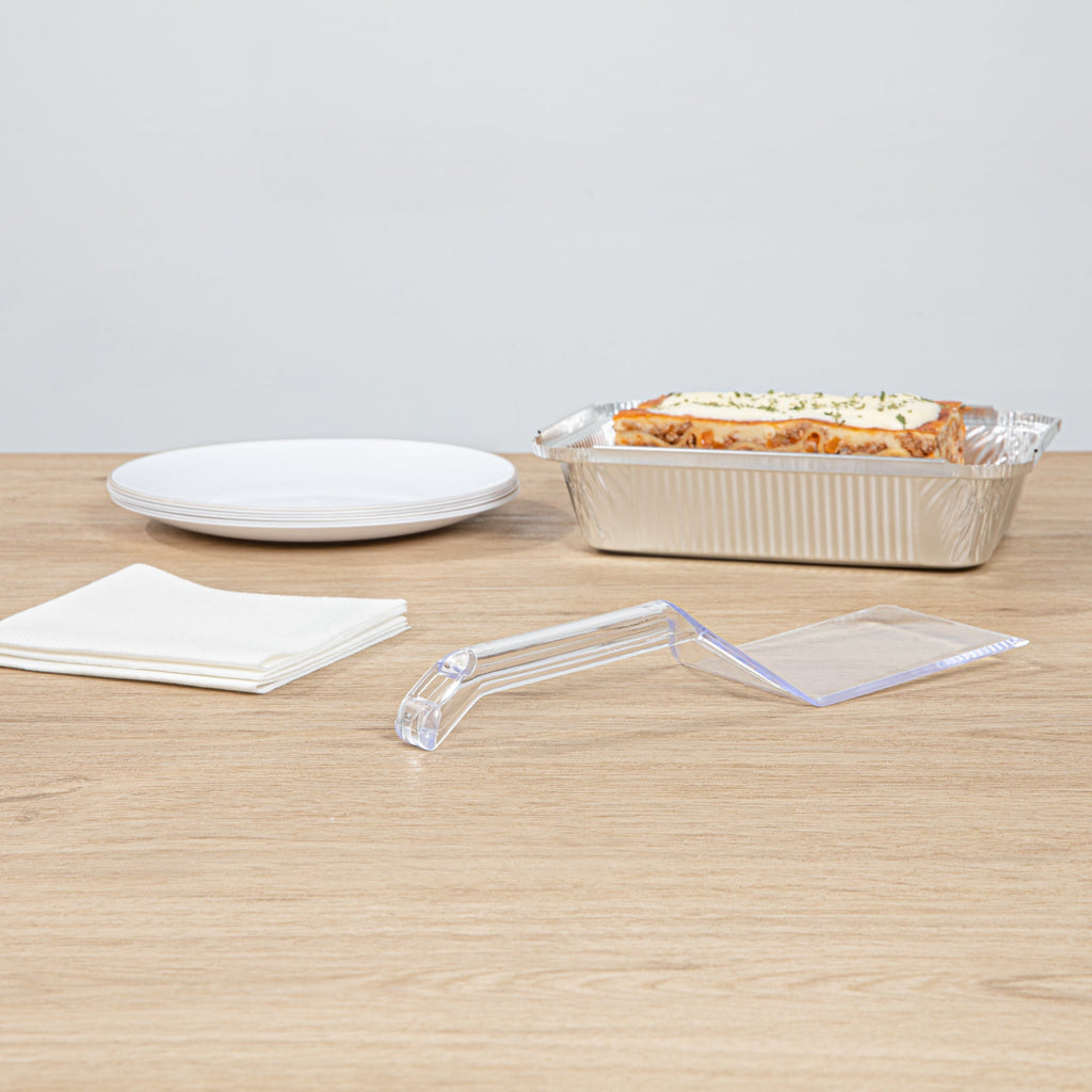 Cater Tek Clear Plastic Serving Spatula - Recyclable - 10" - 100 count box