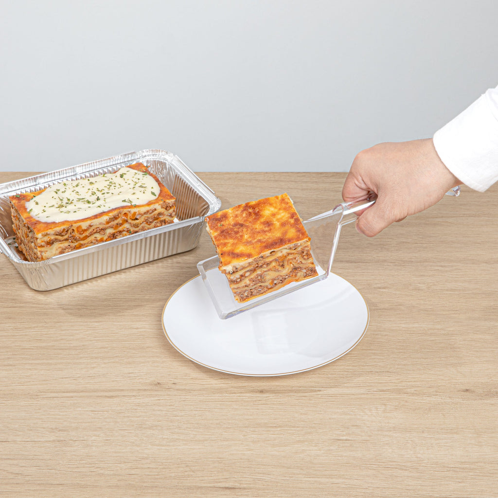 Cater Tek Clear Plastic Serving Spatula - Recyclable - 10" - 100 count box
