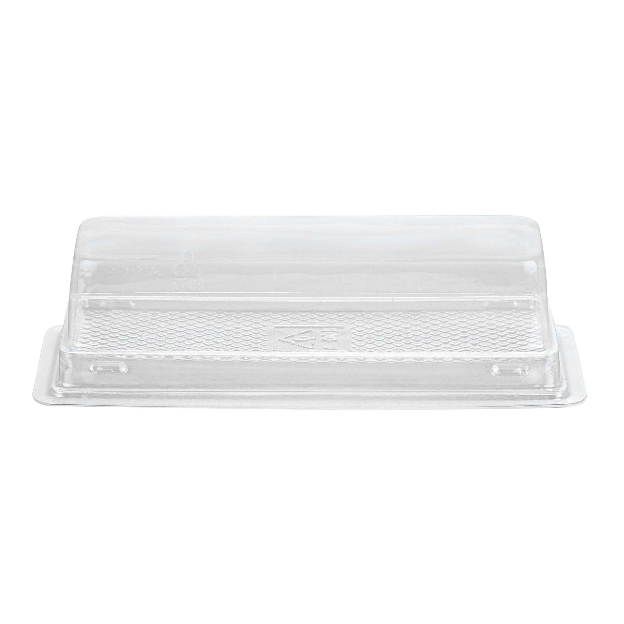 Thermo Tek 9 oz Rectangle Clear Plastic Pastry Box - with Lid - 7 3/4" x 2 3/4" x 2 1/4" - 100 count box